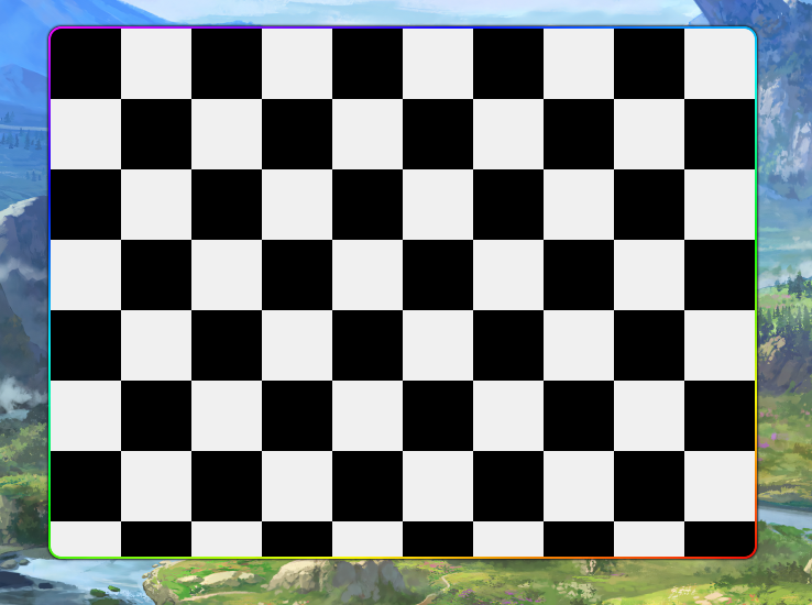 Checkerboard VGA test pattern